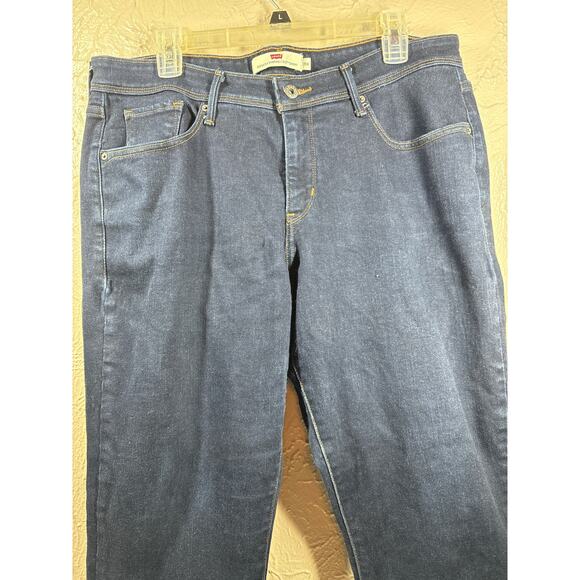 Levi's Jeans Women Blue Denim 512 Skinny Perfectly Slimming Shaping Stretch 18W - Picture 2 of 6